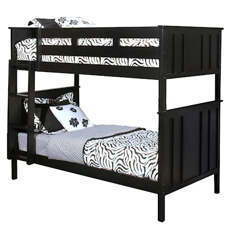 Twin Bunk Bed with Ladder